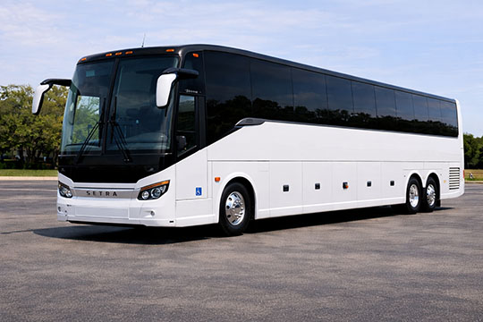 56-passenger charter bus Las Vegas